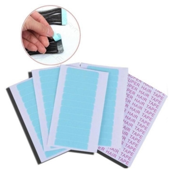 Ragasztócsík hajhosszabbításhoz, 60 darabos készlet