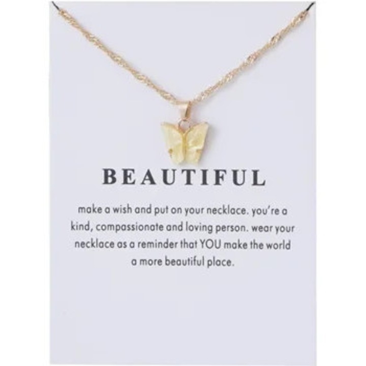 Colier cu pandantiv in forma de inima stratificat, aurie, set de 3, multicolor