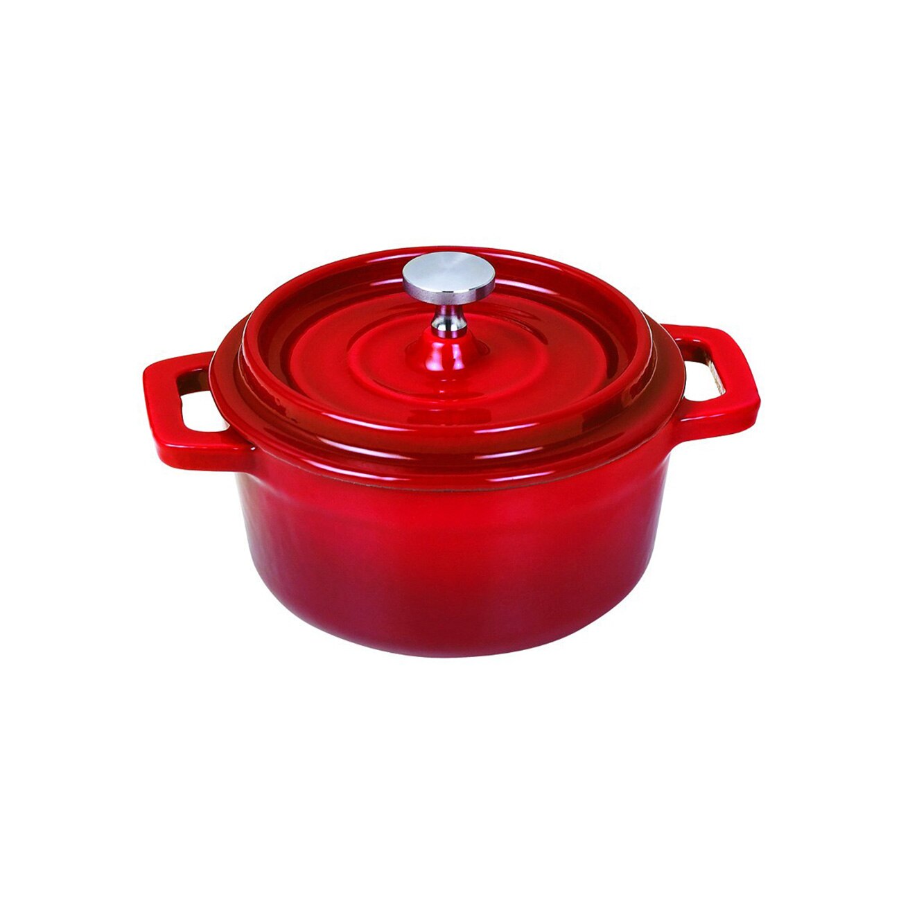 Oala de servire Kinghoff KH 1193, 10 cm, 250ml, Fonta, Rosu