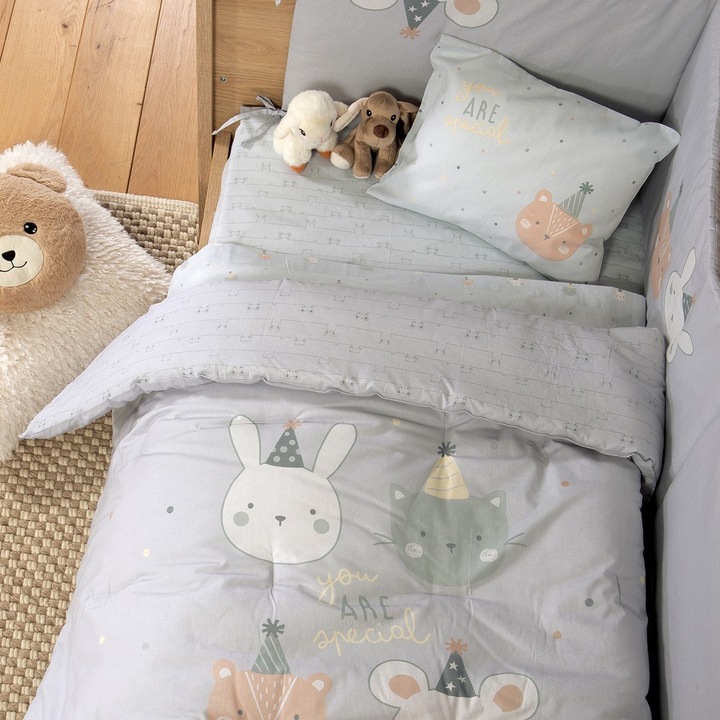 Pilota pentru patut bebelusi Nef Nef Homeware, Special Party, bumbac/poliester, 110x140cm