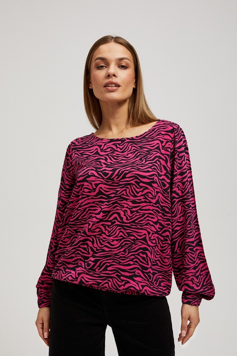 Fukszia MOODO ing, hosszú ujjú, Fukszia