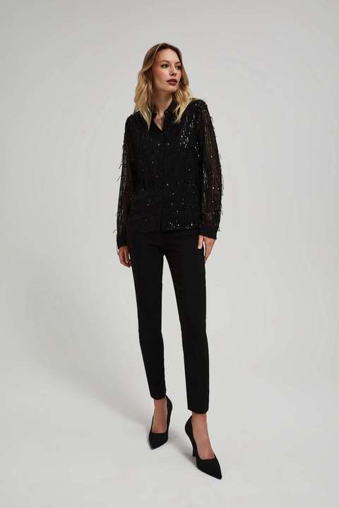 Camasa cu paiete, Negru