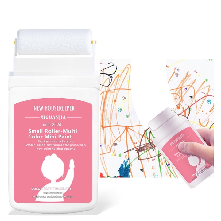 Chit Pasta Reparat Pereti Instant, Axroad Mall, Cu perie cu rola mica, Volum mic, Aplicare Usoara, Neinflamabil, Uscare rapida, Netoxica, Acoperire Gauri, Fisuri, Crapaturi, Desene, Vopsea latex ecologica, 100g, Alb