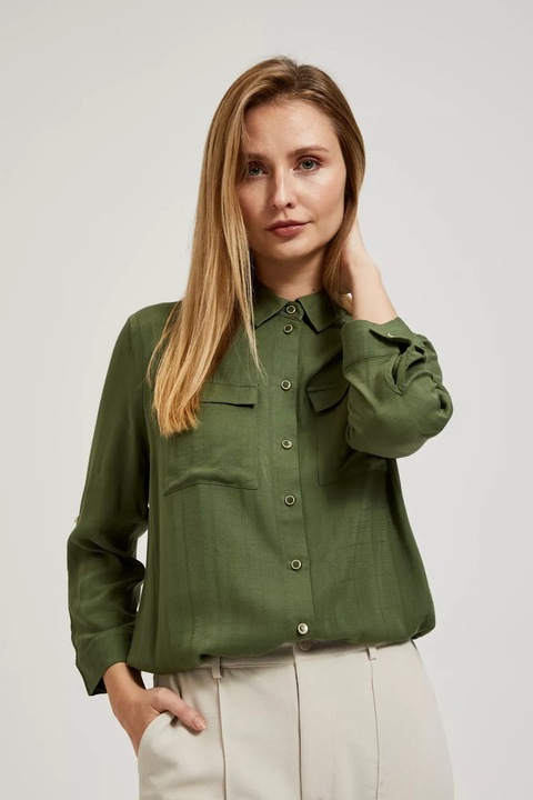 Khaki ing zsebekkel és hosszú ujjakkal, Khaki