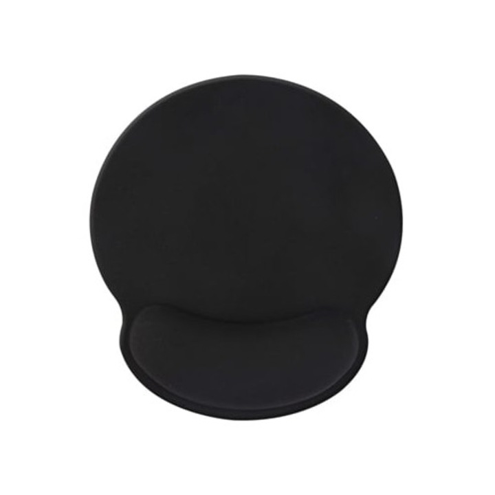 Mousepad cu suport pentru incheietura mainii, negru, ergonomic, confortabil, set de 1 unitate