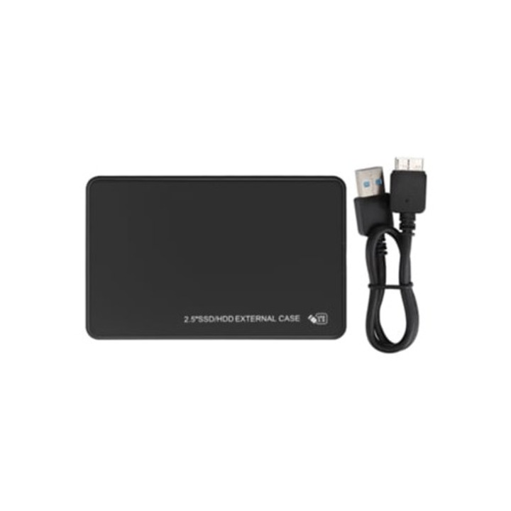 Carcasa pentru hard disk extern 2.5 inch, ABS, transmisie SATA USB3.0 5Gbps