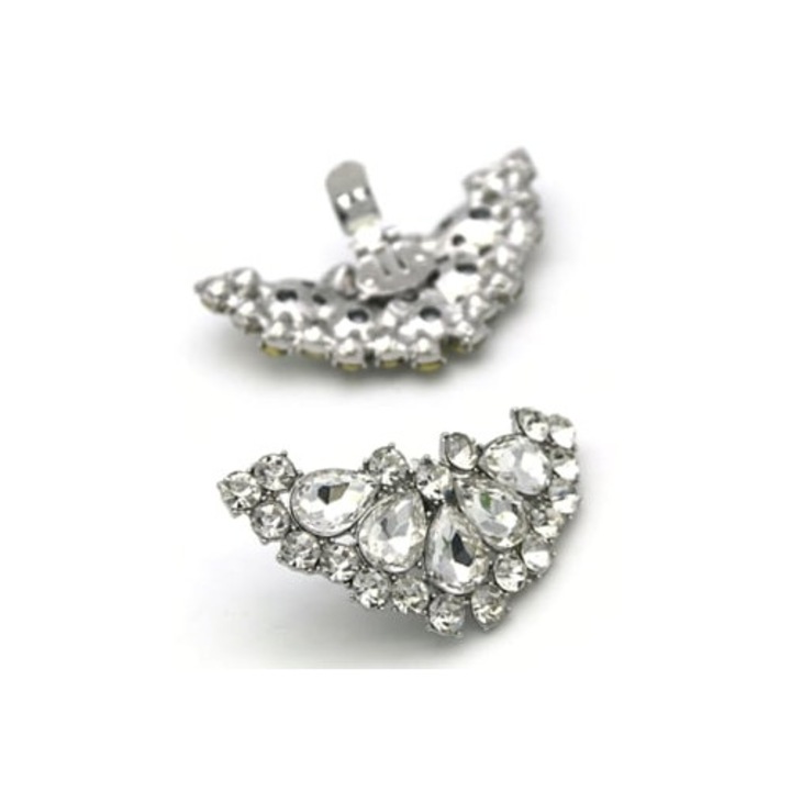 Strasszos cipőcsipesz, díszcsat, szett