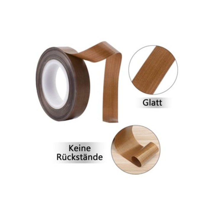 Banda PTFE pentru masini de sigilare, utilizare universala, suprafata antiaderenta, rezistenta mare