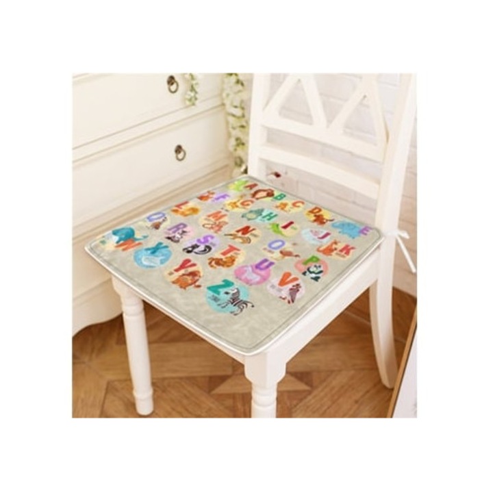 Perne decorative cu imprimeu animal si litere, set, multicolor, pentru interior si exterior