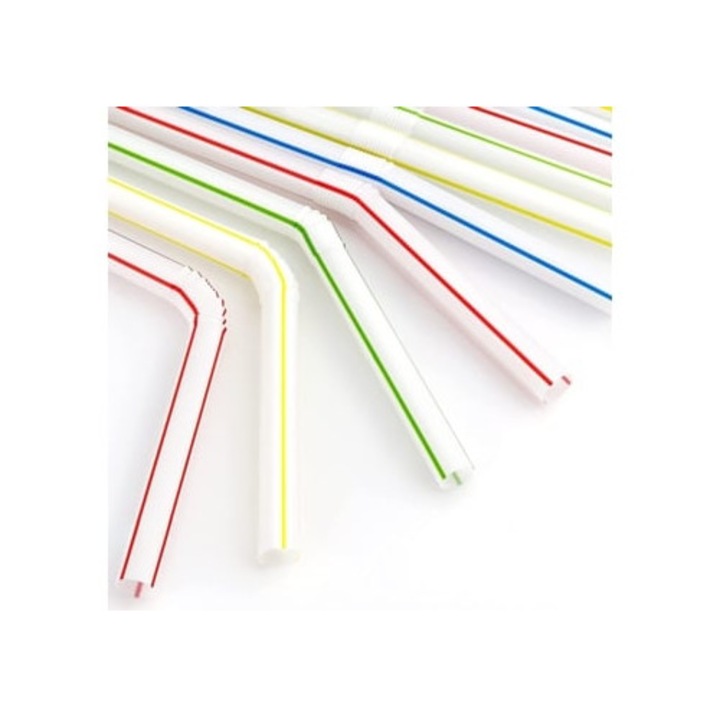 Paie flexibile din plastic, , extra late, , pentru smoothie