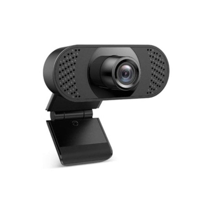 Уеб камера HD 1080p с микрофон, за компютър, лаптоп, настолен компютър, Mac или телевизор, USB, за видео разговори, конференции и игри