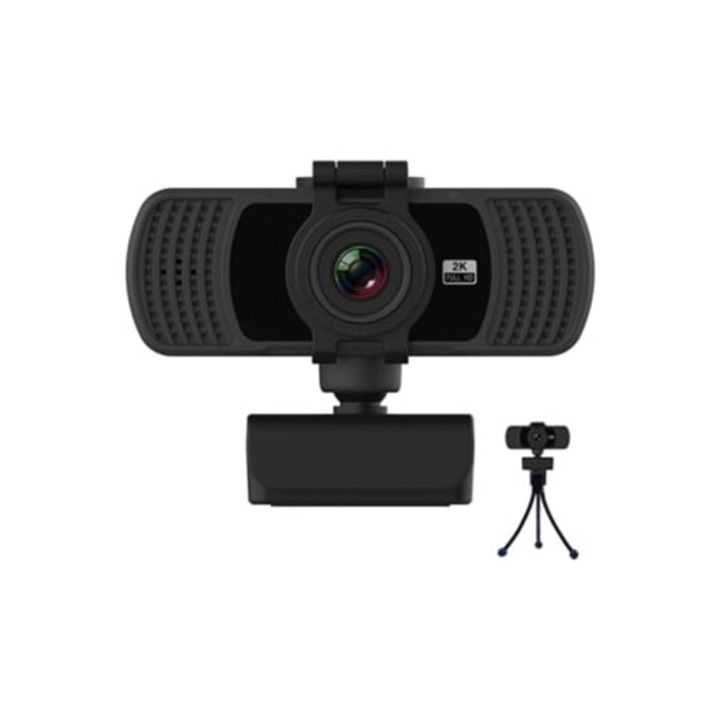 Уеб камера с микрофон, Full HD 1080p уеб камера, USB с фиксиран фокус за компютър, настолен компютър, стрийминг, видео разговор, конференция