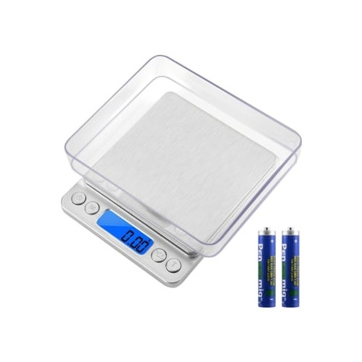 Cantar electronic pentru bijuterii 500g/0.01g, USB