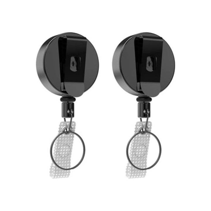 Kihúzható, erősített acél kulcstartó