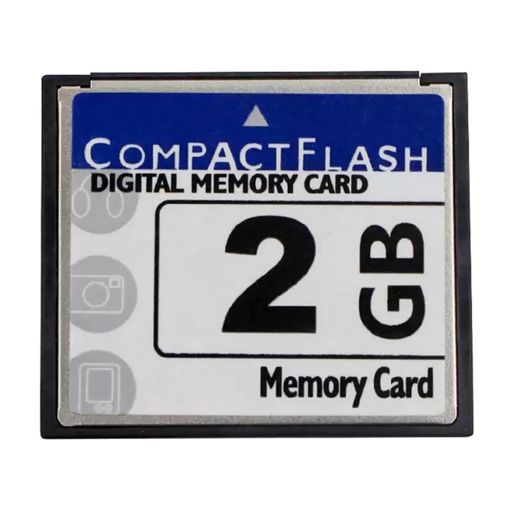 Card de memorie CF de mare viteza, card de memorie Compact Flash, card Compactflash de 2 GB pentru aparat foto, masini-unelte CNC
