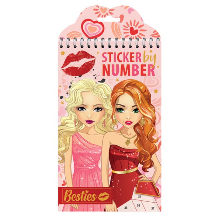 Set abtibilduri dupa numere, Grafix, 12 pagini + 6 coli suplimentare, 2 tipuri, multicolor