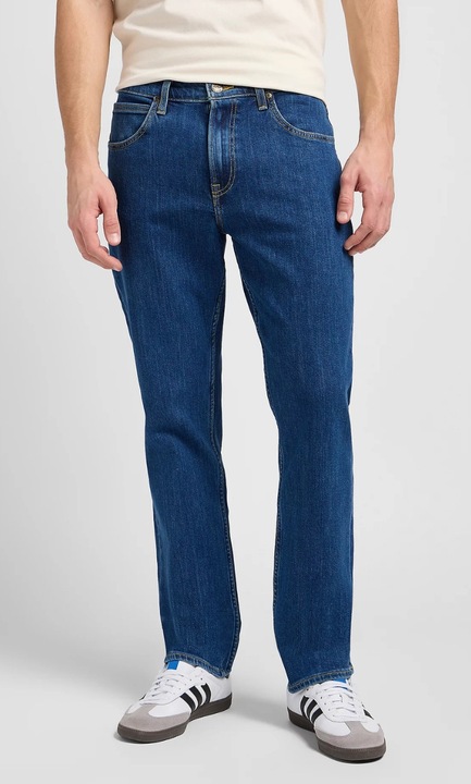 Blugi barbatesti, Lee Brooklyn, bumbac/elastan, albastru