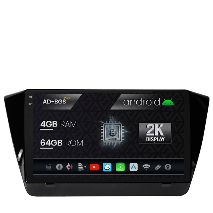Navigatie Autodrop 2K Superb 3 (2015, ), Android OS, S-Quadcore, 4GB RAM, 64GB ROM, 10.36 Inch - AD-BGS100042K, AD-BGRKIT034