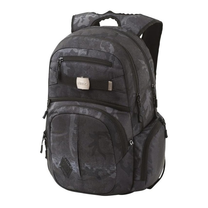Rucsac Nitro Hero Camuflaj, 17in compartiment laptop, materiale reciclate