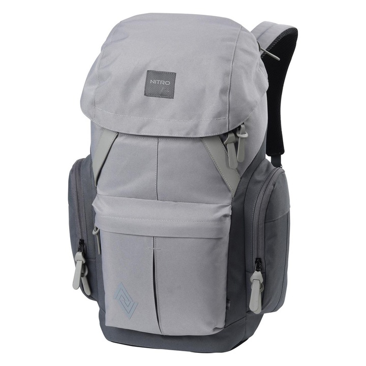 Rucsac Nitro Daypacker Two, grafit, 32L, cu buzunar pentru laptop de 15 inchi, din poliester reciclat