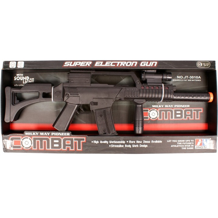 Pusca de asalt cu lumina si sunet