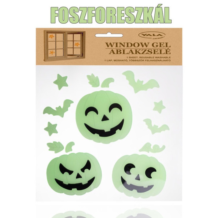 Gel de fereastra dovleac de Halloween