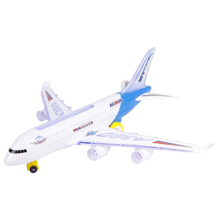Avion Airbus A380 cu piese - 38 cm