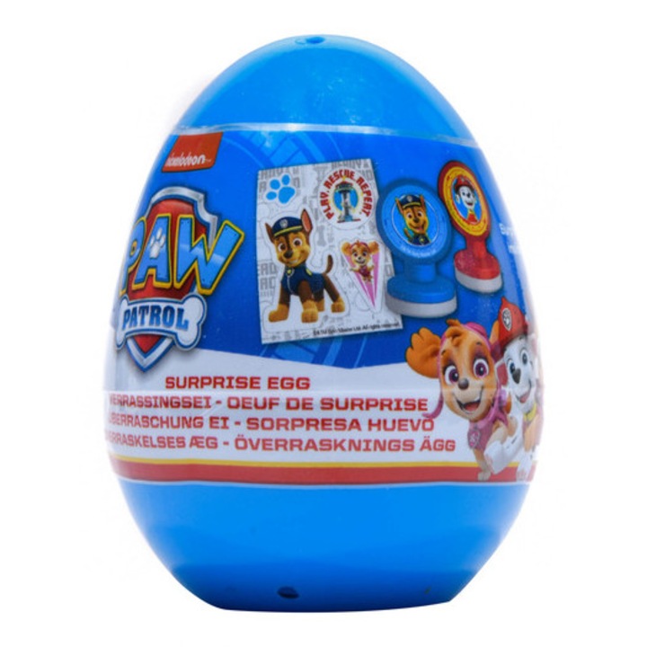 Set de stampile Mancs cu ou surpriză, Slammer, 5cm, culori variate