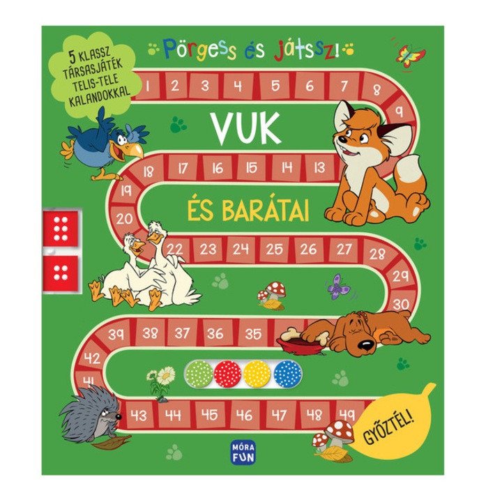 Roteste si joaca!, Móra, Vuk si prietenii, set de jocuri, 3 ani, limba maghiara