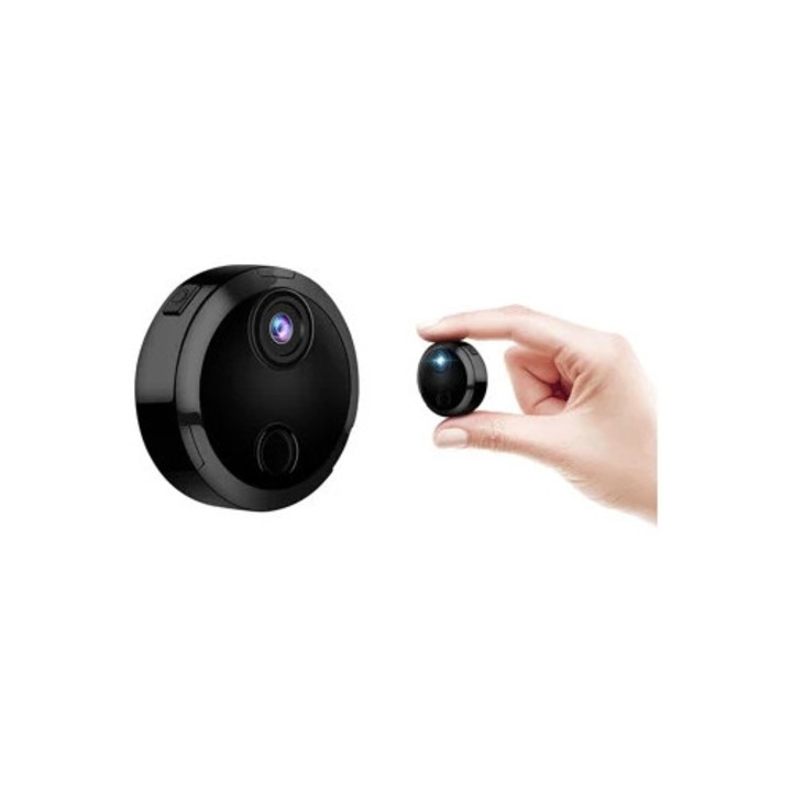 HDQ15 térfigyelő kamera, 1080p, WiFi, mozgásérzékelés, éjjellátó, fekete