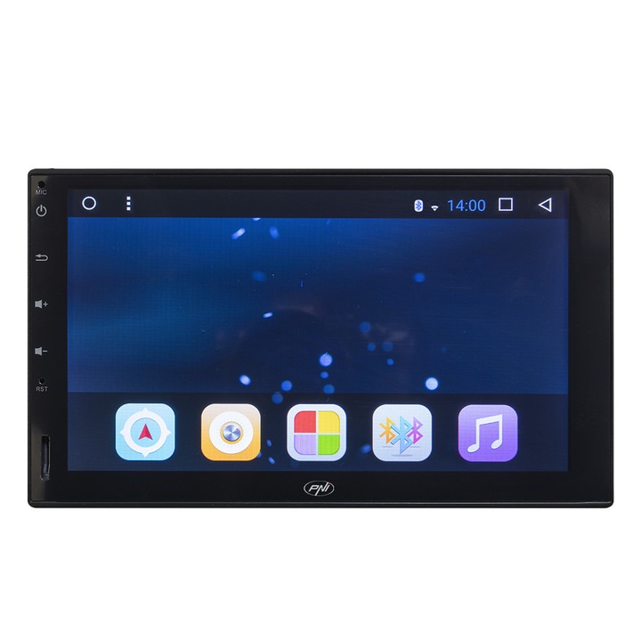 Multimedia player auto PNI, A8020 HD, cu GPS, Android Bluetooth, Wifi, montaj 2 DIN, fara unitate optica