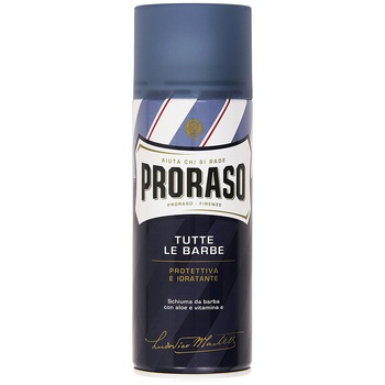 Spuma de ras protectoare si hidratanta PRORASO Blue 400 ml Spuma de ras protectoare si hidratanta PRORASO Blue 400 ml