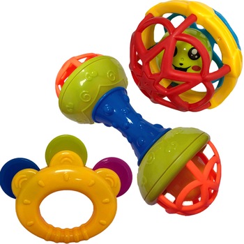 Set jucarii zornaitoare pentru bebelusi Set jucarii zornaitoare pentru bebelusi