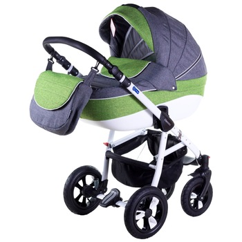 Carucior 3 in 1 Adamex Neonex TIP7, Verde/Gri Carucior 3 in 1 Adamex Neonex TIP7, Verde/Gri