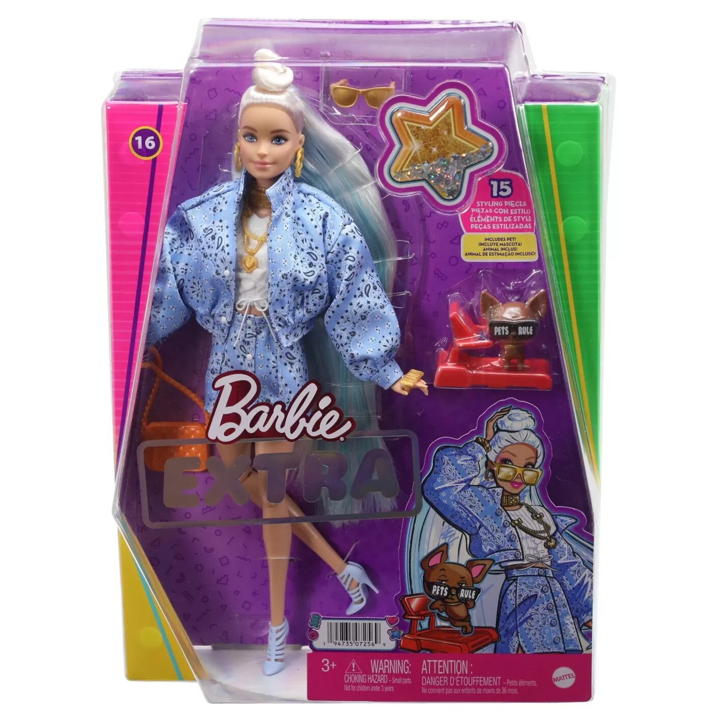 Barbie extra baba Barbie kendővel - eMAG.hu
