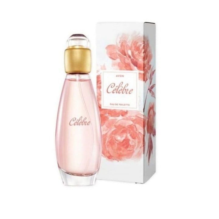 Avon Célèbre Eau de Toilette 50 ml – Virágos-gyümölcsös eau de toilette nőknek, friss és finom illat ciklámen, frézia, jázmin és szantálfa jegyekkel, ideális mindennapi viseletre