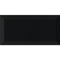 Gresie de perete Metro, gresie neagra lucioasa 10x20cm