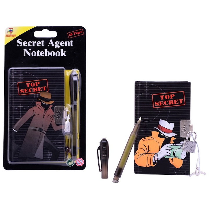 Jurnal de agent secret de 40 de pagini cu lacat
