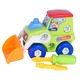Set de jucării de construcție, tractor cu încărcător frontal, unelte incluse, 16cm