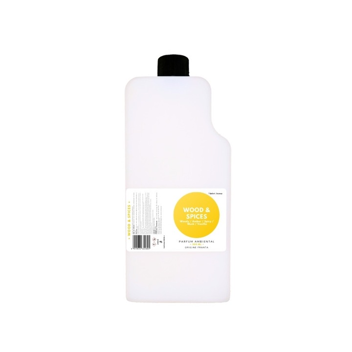 Rezerva de parfum pentru difuzor profesional Infinity, Wood & Spices 500 ml, Market Aroma