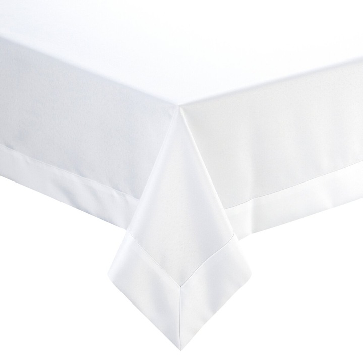 Eurofirany LUCY fehér asztalterítő 145x400cm, minimalista, elegáns