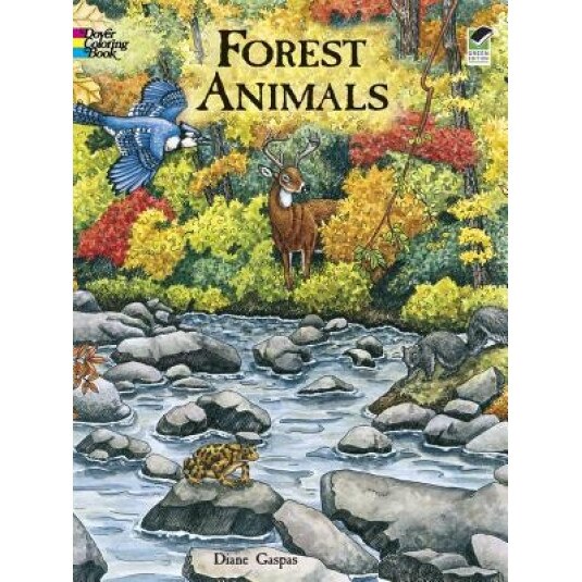 Forest Animals Coloring Book, Dianne Gaspas