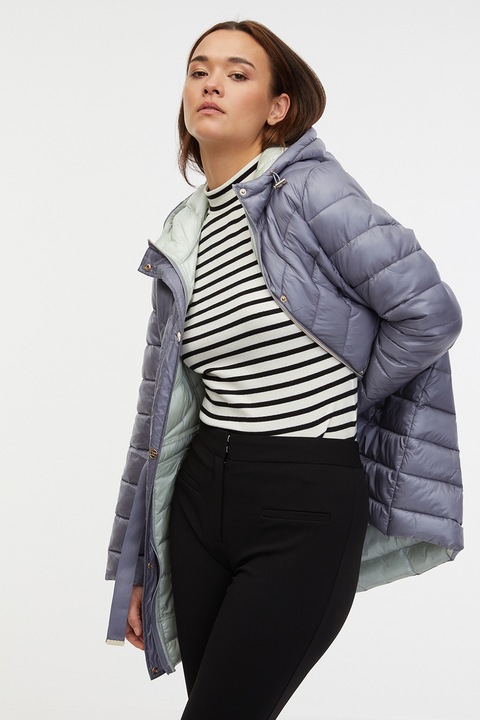 Orsay, Jacheta usoara cu vatelina si cordon in talie, Violet deschis, 38