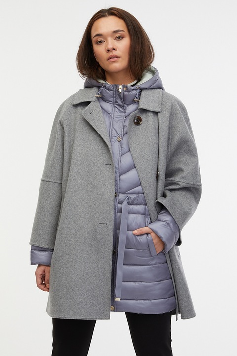 Orsay, Palton lejer din amestec de lana, Gri deschis melange, 42