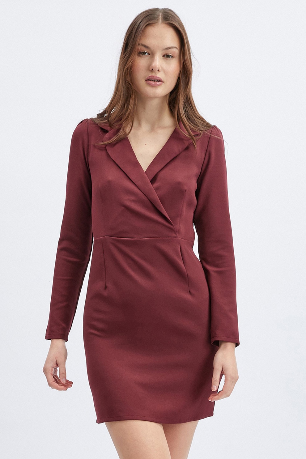 orsay, Rochie scurta cambrata, Violet tyrian, 36