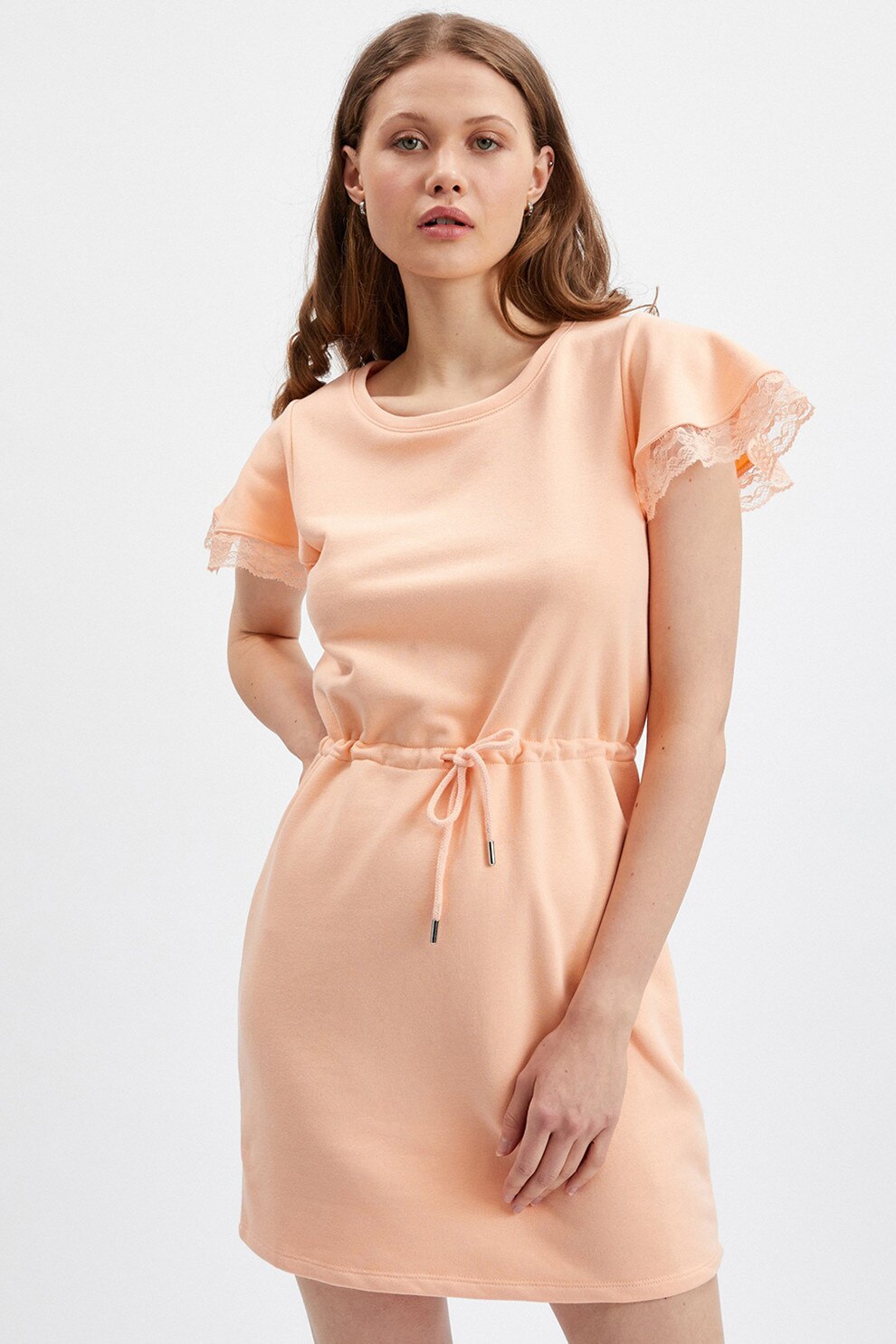 orsay, Rochie uni cu maneci scurte, Piersica, M