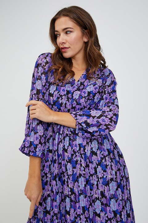 orsay, Rochie midi cu pliuri, Lila/Albastru