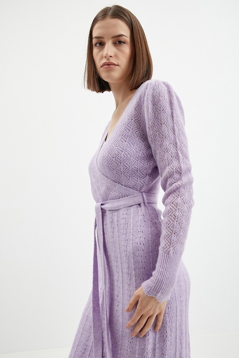 orsay, Rochie petrecuta din tricot fin, Lila