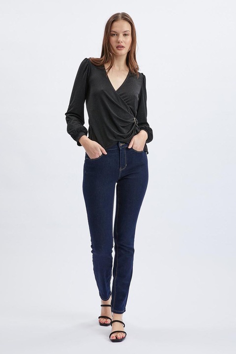 orsay, Bluza cu model cache-coeur, Negru