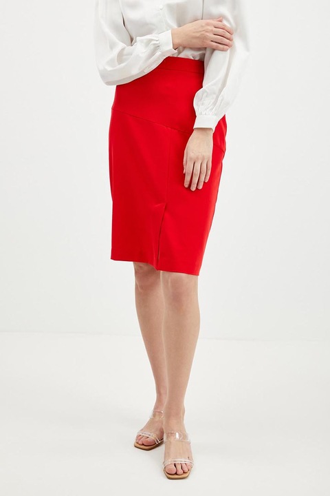 orsay, Fusta creion cu slit frontal, Rosu